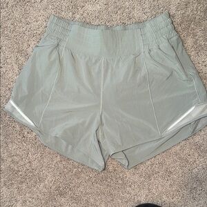 Lululemon Athletica Light Gray Hotty Hot 4” Shorts